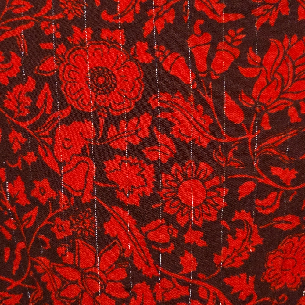 Red Floral Top - Picture 4 of 5